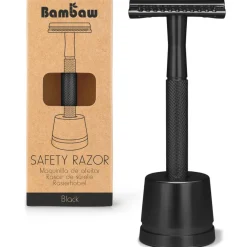 Bambaw Veiligheidsscheermes Zwart Plus Houder