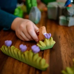 Bumbu Toys Paarse Bloemen Met Gras