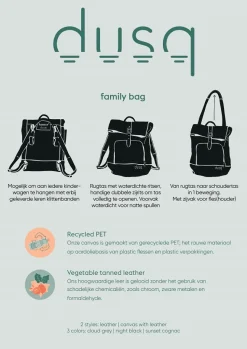 Dusq Family Bag | Leer – Night Black