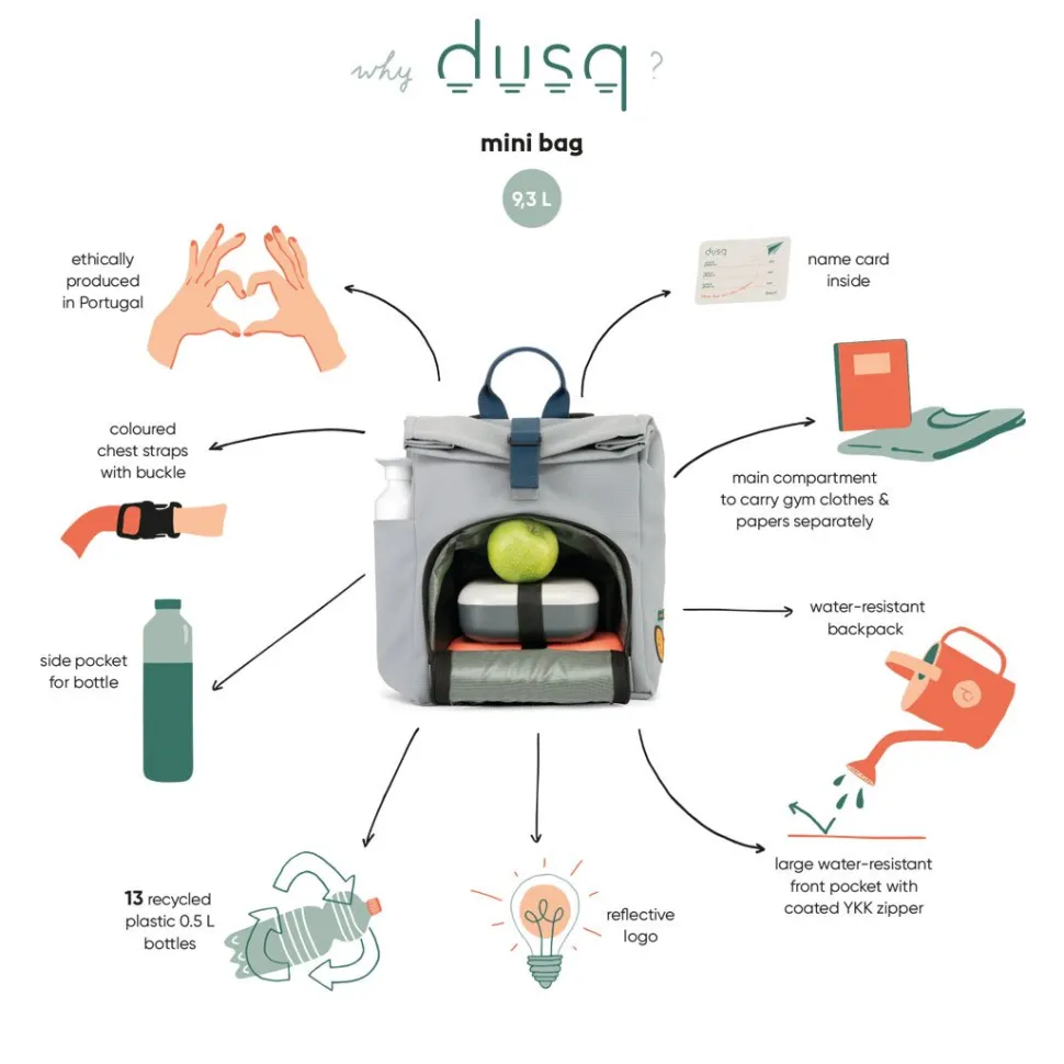Dusq Mini Bag | Canvas – Sunset Cognac