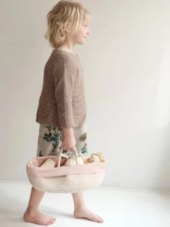 Fabelab Poppenmandje Met Voering | Mauve