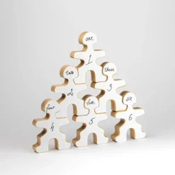 Flockmen Creative White Sticker Set
