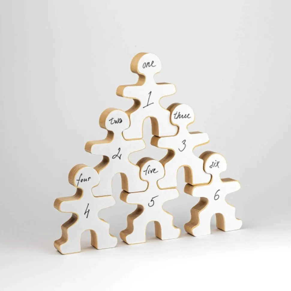 Flockmen Creative White Sticker Set