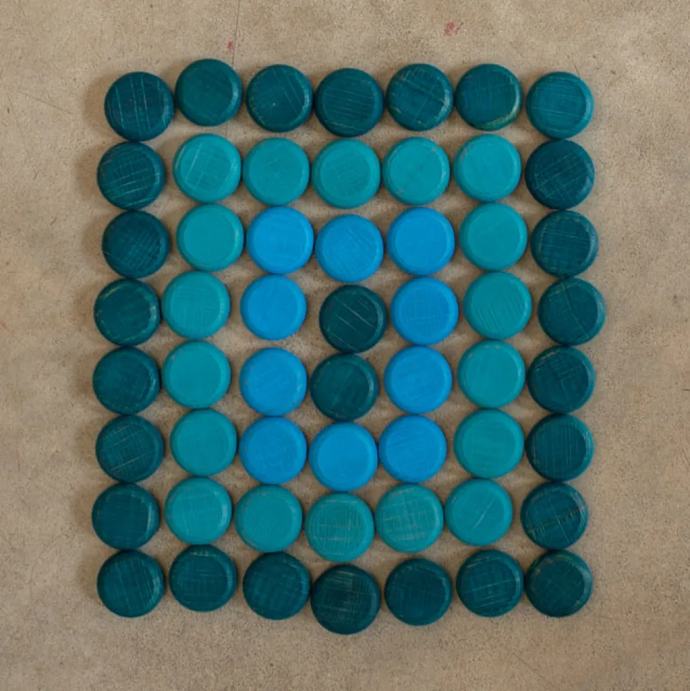 Grapat Mandala Small Blue Coins