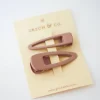Grech & Co Matte Haarspeldjes | Shell