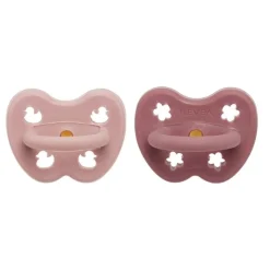 Hevea Speentje 3-36 Maanden Rond Duo Baby Blush & Rosewood