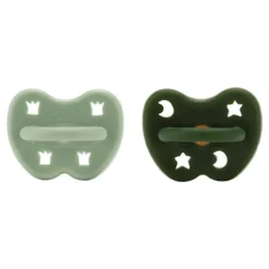 Hevea Speentje 3-36 Maanden Rond Duo Moss Green / Deep Forest