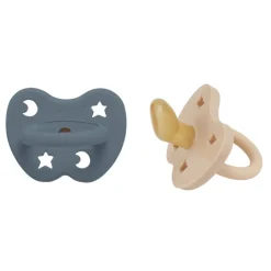Hevea Speentjes 3-36 Maanden Dental Duo Sand & Ocean Blue