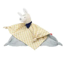 Kikadu Knuffeldoekje Lama – Geel En Blauw