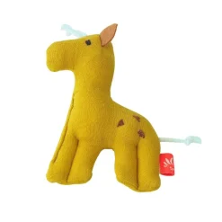 Kikadu Little Rattle Giraffe Mustard