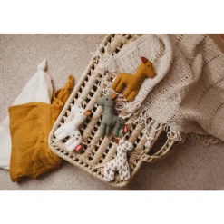 Kikadu Little Rattle Giraffe Mustard