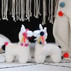 Kikadu Muziekknuffel Lama Blauw