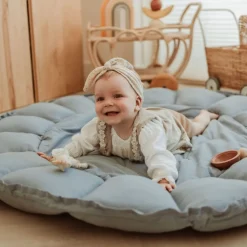 Play & Go Bloom Organic Babymat Dusty Blue