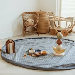 Play & Go Opbergzak / Speelkleed Organic Original Blue