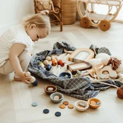 Play & Go Opbergzak / Speelkleed Organic Original Blue
