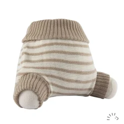 Popolini Wolbroekje Beige Streepjes | Diverse Maten
