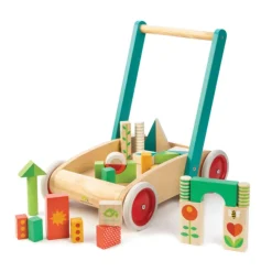 Tender Leaf Toys Loopwagen Met Blokken