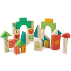 Tender Leaf Toys Loopwagen Met Blokken